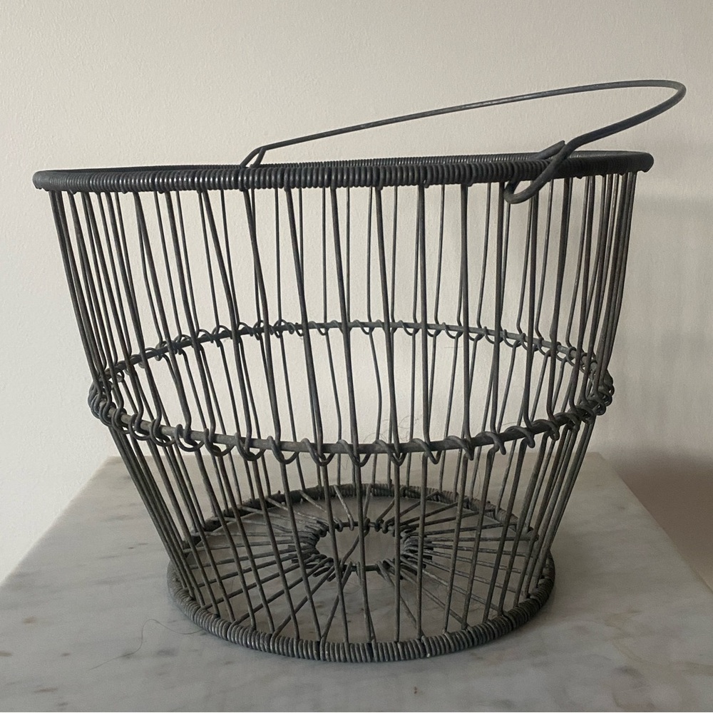 Vintage Metal Oyster Basket